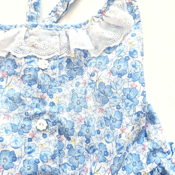 Cupcakes & Cashmere Blue Floral Kids Casual Dress - Picture 3 of 8